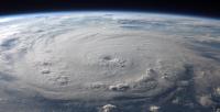 storm as seen from space - decorative